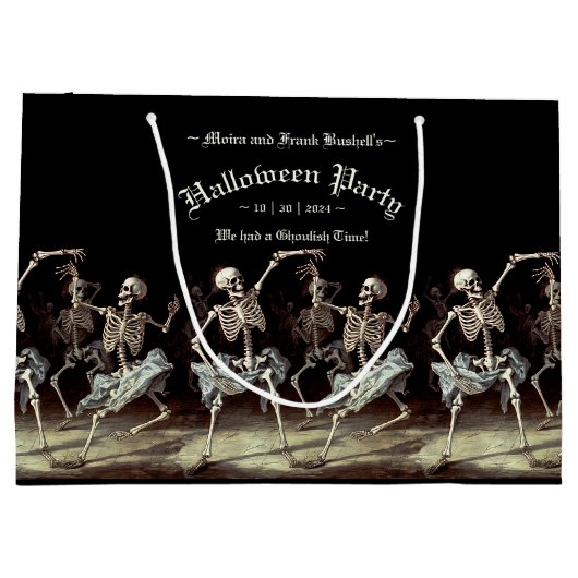 Halloween Große Geschenktüte (Rückseite)