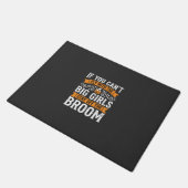 Halloween große Mädchen Besen Hexe Design_1 Fußmatte (Schrägansicht)