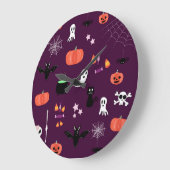 Halloween Große Wanduhr (Winkel)