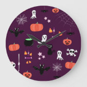 Halloween Große Wanduhr (Vorderseite)
