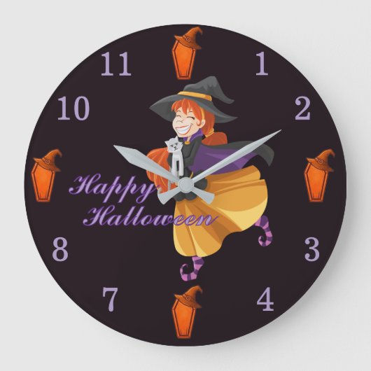 Halloween  große wanduhr (Vorderseite)