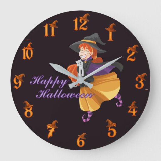 Halloween große wanduhr (Vorderseite)