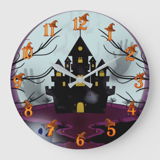 Halloween  große wanduhr (Vorderseite)