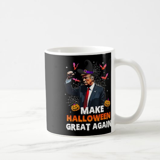 Halloween Große wieder lustige Trump Spooky Seas Kaffeetasse (Rechts)