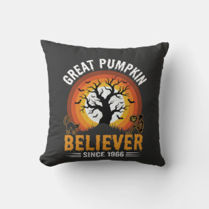 Halloween Großer Kürbis Anhänger Retro Skelett Kissen