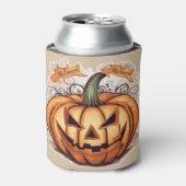 Halloween: Großer Kürbis -  Dosenkühler (Kanne Vorderseite)