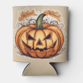 Halloween: Großer Kürbis -  Dosenkühler (Vorderseite)