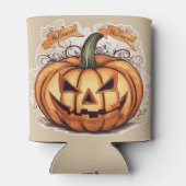 Halloween: Großer Kürbis -  Dosenkühler (Rückseite)
