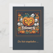 Halloween: Großer Kürbis  -  Einladung (Vorderseite)