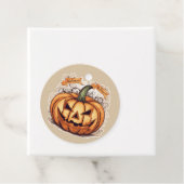 Halloween: Großer Kürbis -  Geschenkanhänger (Beispiel)