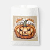 Halloween: Großer Kürbis -  Geschenktütchen (Vorderseite)
