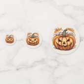 Halloween: Großer Kürbis -  Konfetti (Rückseiten)