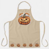 Halloween: Großer Kürbis -  Schürze (Vorderseite)