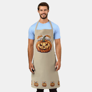Halloween: Großer Kürbis -  Schürze