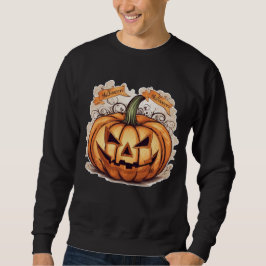 Halloween: Großer Kürbis -  Sweatshirt