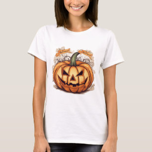 Halloween: Großer Kürbis - T-Shirt