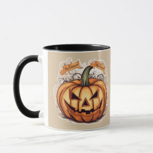 Halloween: Großer Kürbis - Tasse