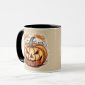 Halloween: Großer Kürbis -  Tasse (Vorderseite Links)