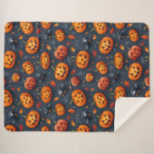 Halloween-Großer Sherpa-Blanket Sherpadecke (Vorderseite (Horizontal))