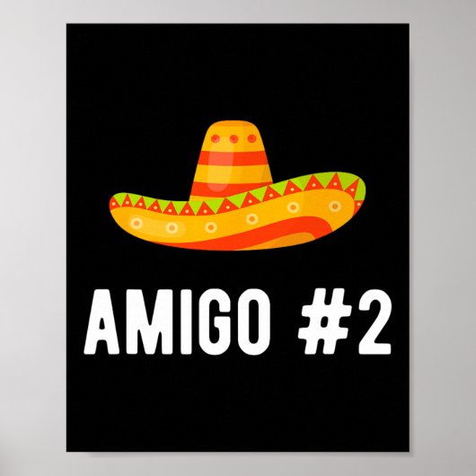 Halloween Group Matching Costume Funny Mexican Ami Poster (Vorne)