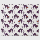 Halloween Group Patterns Geschenkpapier (Flach)