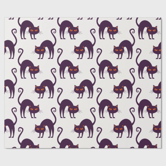 Halloween Group Patterns Geschenkpapier (Flach)
