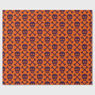 Halloween Group Patterns Geschenkpapier