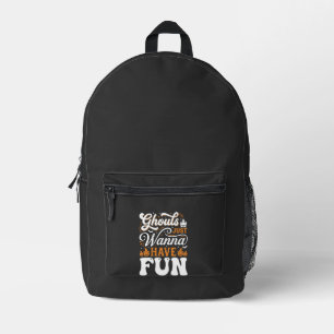 Halloween-Grüfte wollen nur Spaß haben Design_1 Bedruckter Rucksack