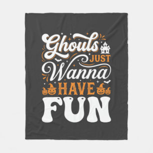 Halloween-Grüfte wollen nur Spaß haben Design_1 Fleecedecke