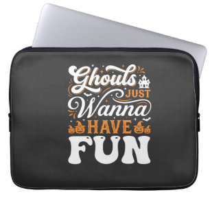 Halloween-Grüfte wollen nur Spaß haben Design_1 Laptopschutzhülle