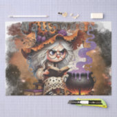 Halloween Grumpy Hexe Seidenpapier (Handwerk)