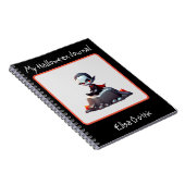 Halloween Grumpy Vampire Spiral Notebook Notizblock (Rechte Seite)