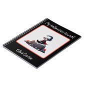 Halloween Grumpy Vampire Spiral Notebook Notizblock (Linke Seite)