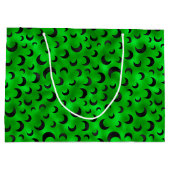 HALLOWEEN GRÜN MIT SCHWARZEN HALBEN GROßE GESCHENKTÜTE (Rückseite)