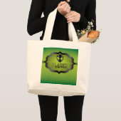 Halloween-grüne Alien Jumbo Stoffbeutel (Vorderseite (Produkt))