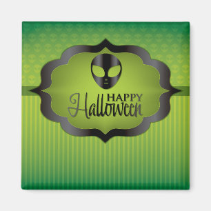 Halloween-grüne Alien Magnet
