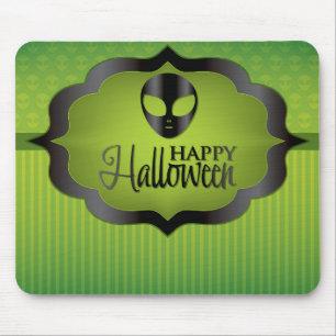 Halloween-grüne Alien Mousepad