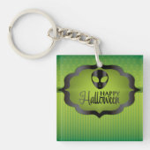 Halloween-grüne Alien Schlüsselanhänger (Vorderseite)