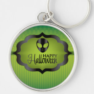 Halloween-grüne Alien Schlüsselanhänger
