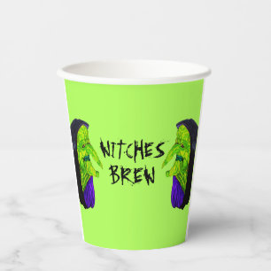 HALLOWEEN GRÜNE HEXENBRÜHE  PAPERBECHER PAPPBECHER