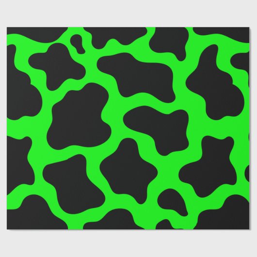 halloween, grüne Kuh Geschenkpapier (Flach)