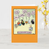 Halloween-Gruppentherapie Karte (Gelbe Blume)