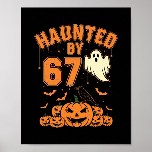 Halloween Grusel 67 Sechs Sieben Meme 1 (21)  Poster (Vorne)