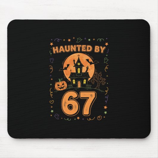 Halloween Grusel 67 Six Seven Meme 1 (12) Mousepad (Vorne)