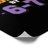 Halloween Grusel 67 Six Seven Meme 1 (15) Poster (Ecke)