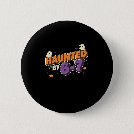 Halloween Grusel 67 Six Seven Meme 1 (18)  Button (Vorderseite)