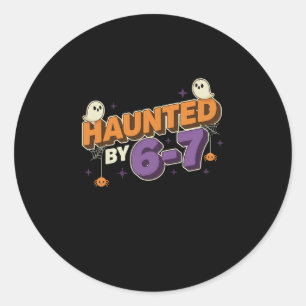 Halloween Grusel 67 Six Seven Meme 1 (18) Runder Aufkleber