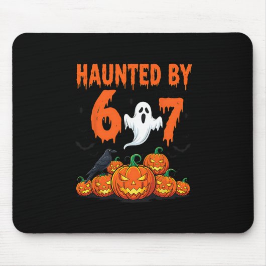 Halloween Grusel 67 Six Seven Meme 1 (19) Mousepad (Vorne)