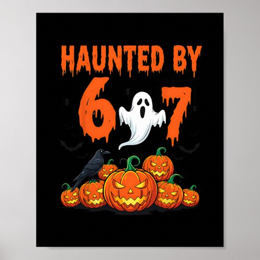 Halloween Grusel 67 Six Seven Meme 1 (19)  Poster (Vorne)