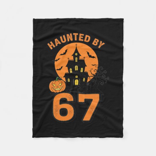 Halloween Grusel 67 Six Seven Meme 1 (1) Fleecedecke (Vorderseite)